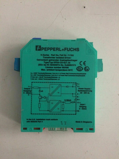 PEPPERL FUCHS 71763 K-SYSTEM  IZOLATED DRIVER KFD2-CD-Ex1.32