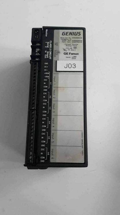 GE FANUC GENIUS BLOCK IC660TBA026K TERMINAL IC660EBA026K  24VDC