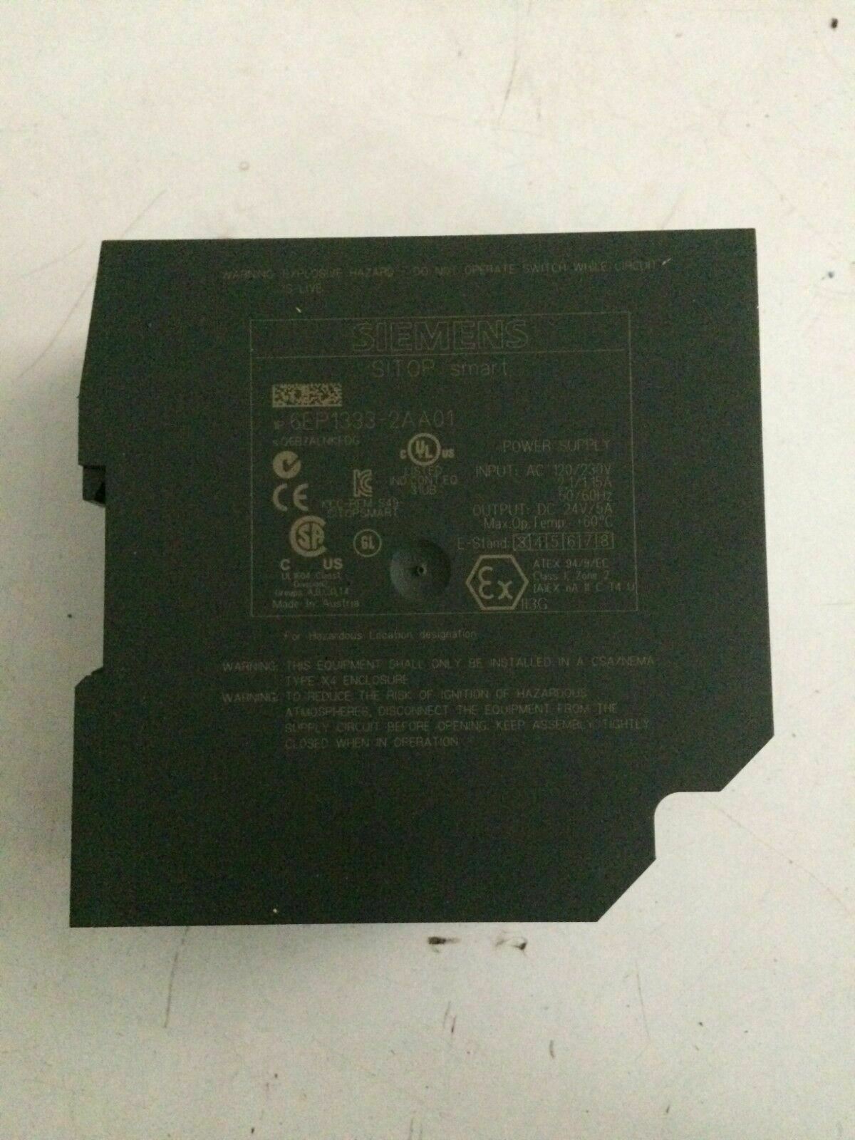 Siemens 6EP1333-2AA01 SITOP SMART Power Supply