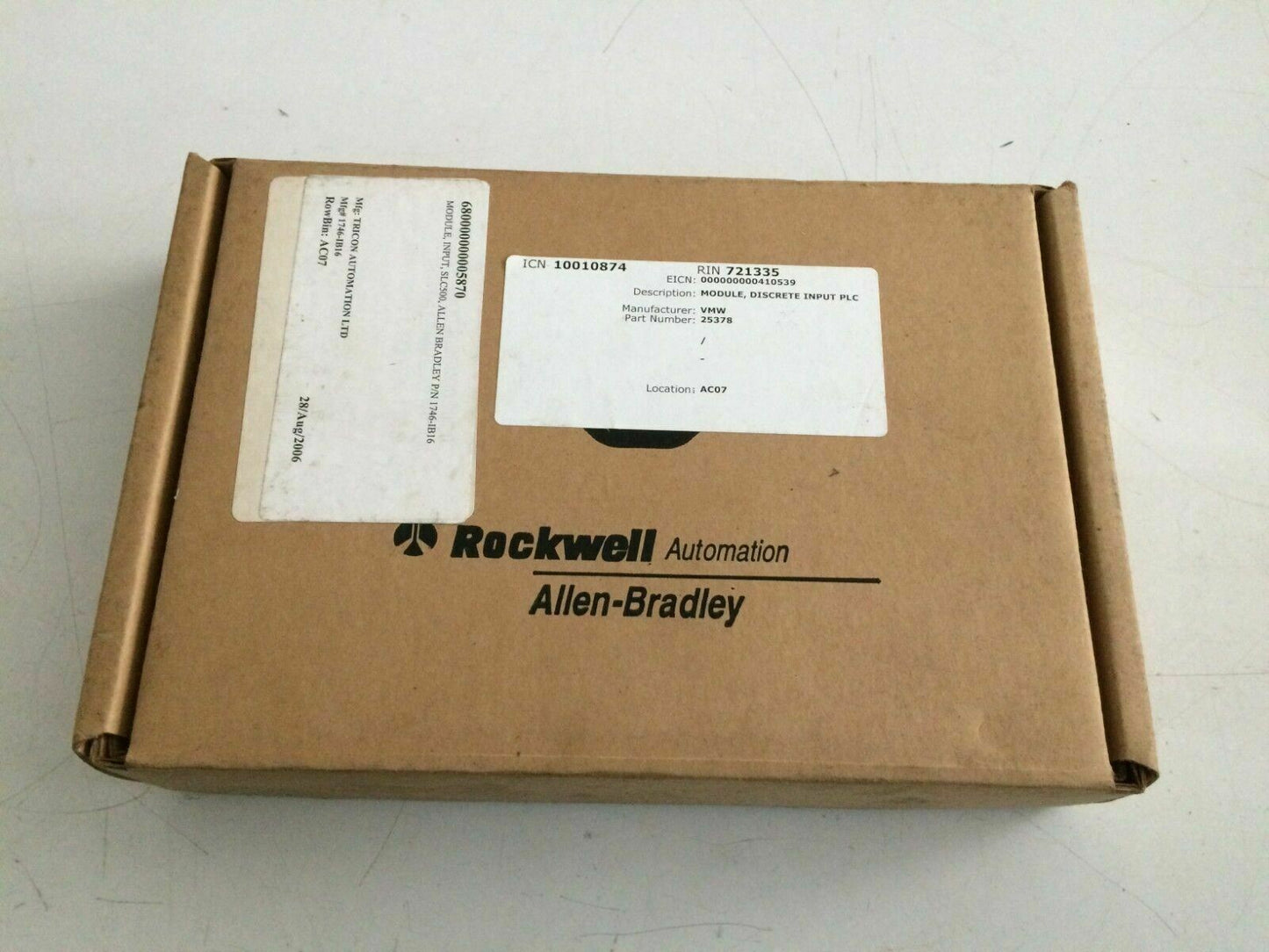 Allen Bradley 1746-IB16 Ser C Input module In box