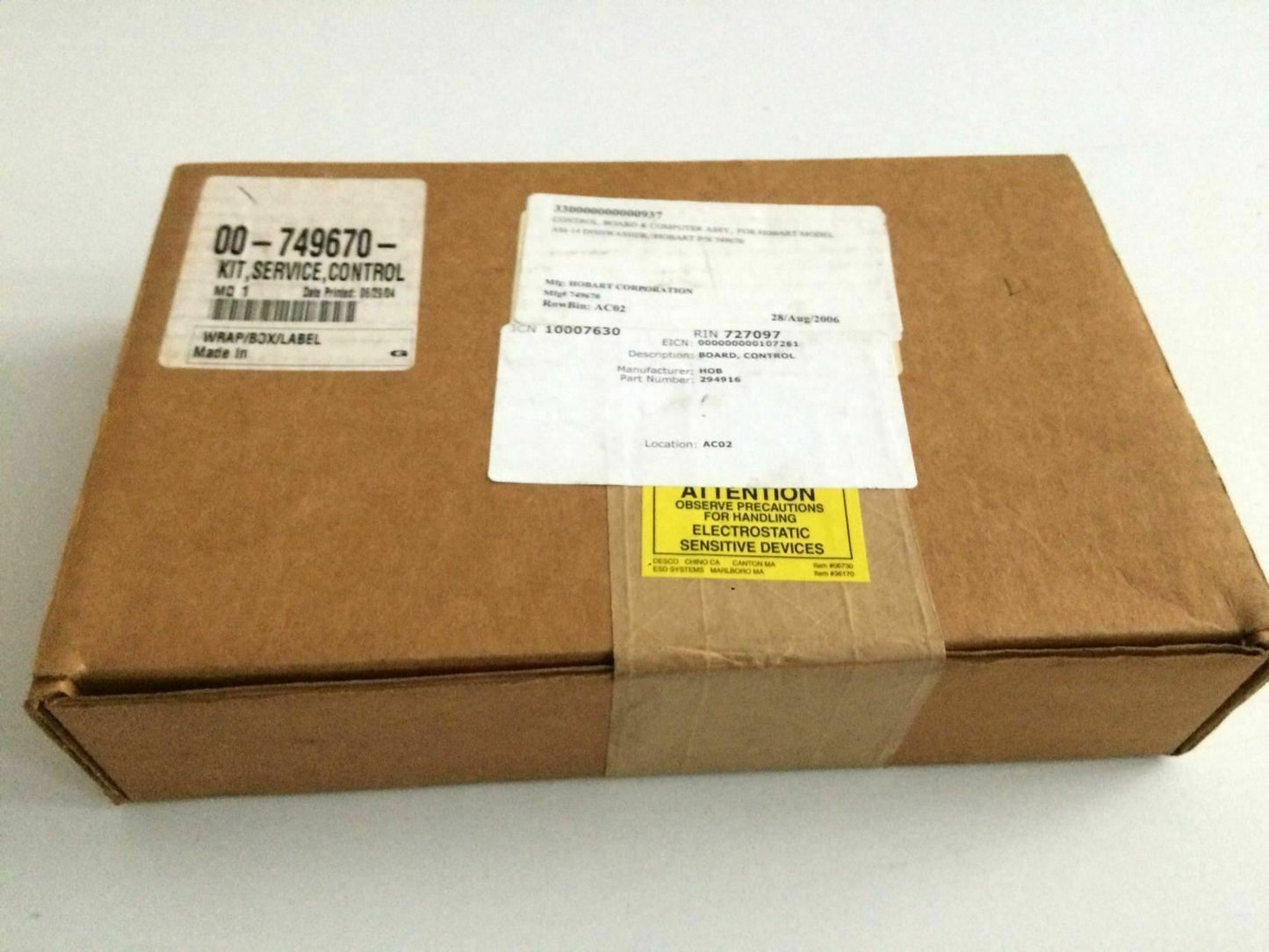 Hobart 294916 AM14 Control Board Kit 00-749670 Free Express Shipping