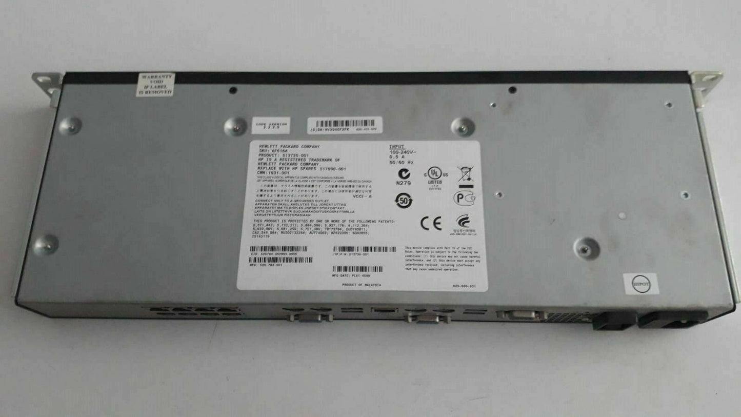 KVM 513735-001 HP AF616A 8 ports Console Manager HEWLETT PACKARD COMPANY