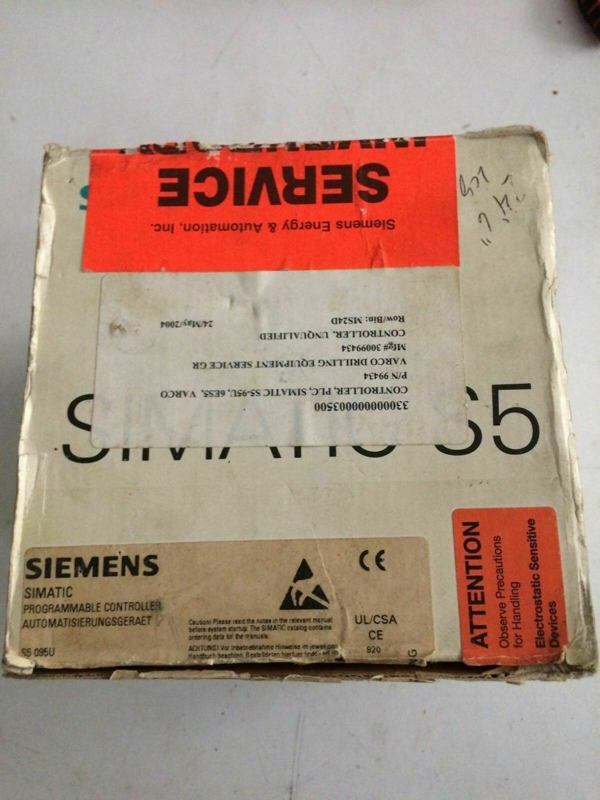 Siemens 6es56095-8ma04 6es5 095-8ma04 S5-95u Processor Module