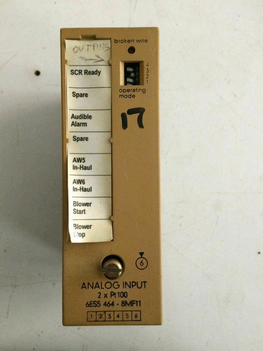 Siemens 6ES5 464-8MF11 6es5 464-8mf11 Analog Input Module