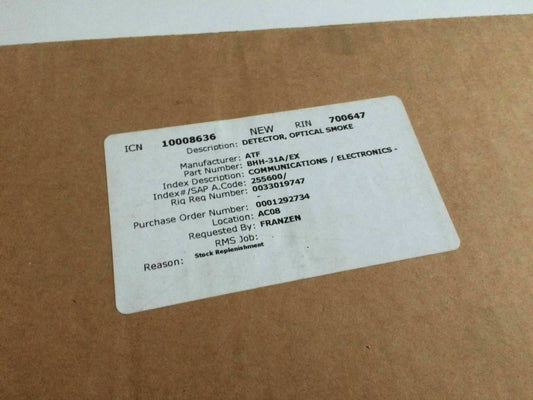 Autronica 116-BEH-30/EX / BHH30EX Heat Detectors