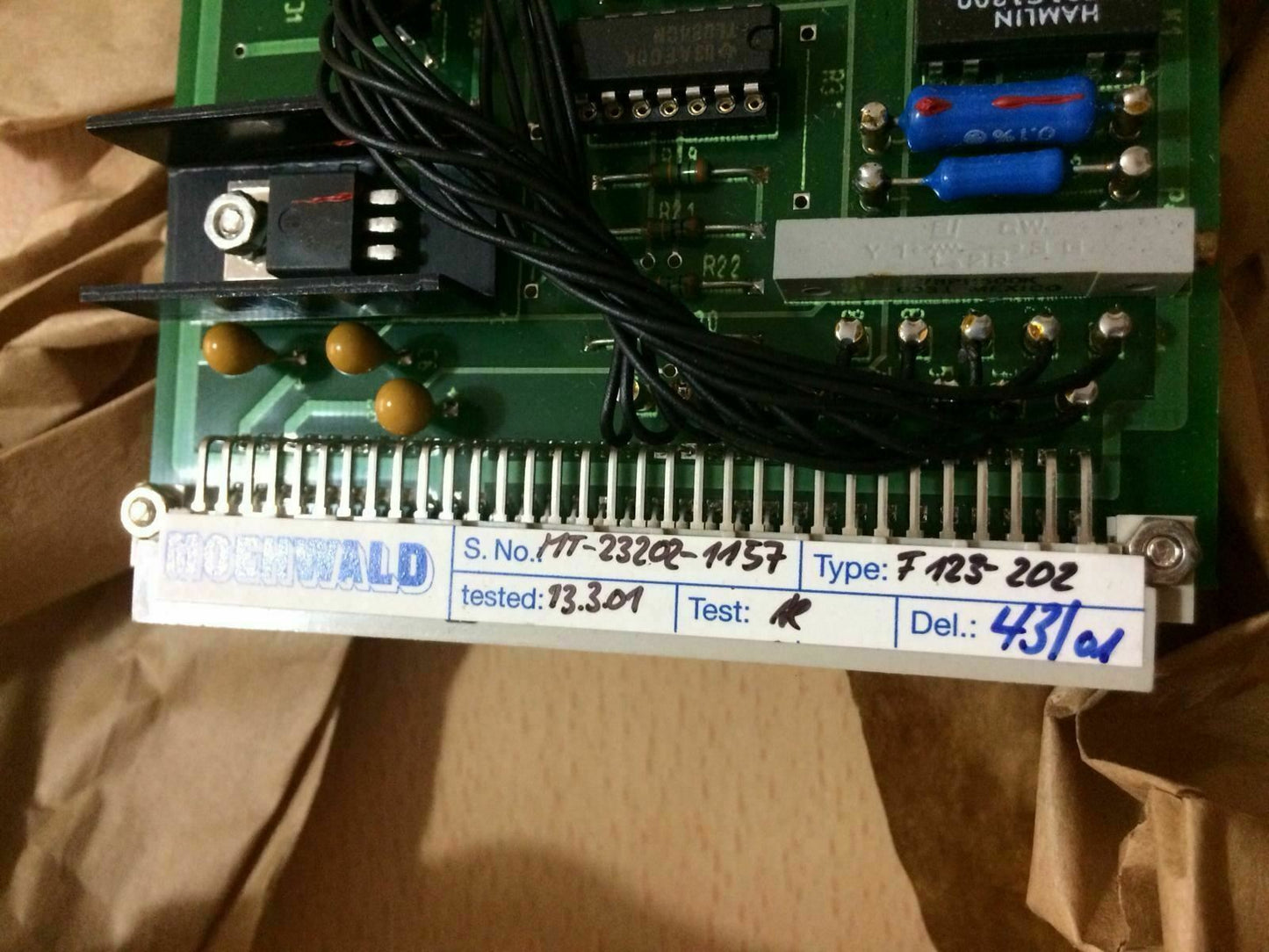 MOOG F 123-202 USPP F123202 MOEHWALD F123-202 NOK