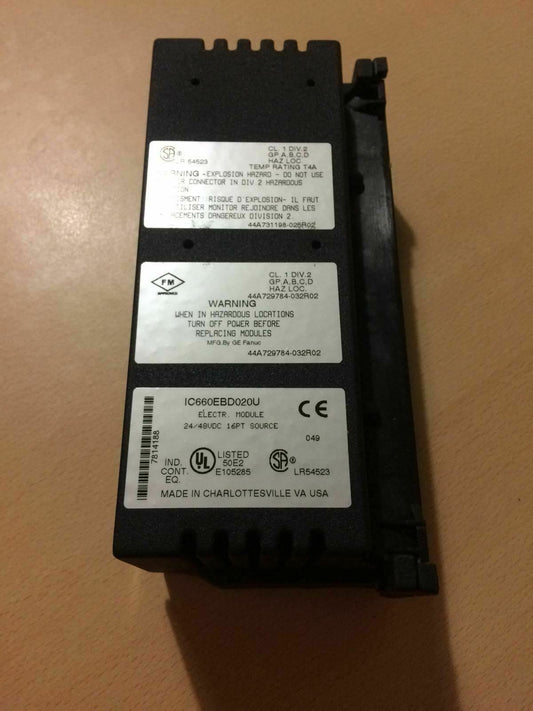 Ge FANUC genius block Ic660ebd020u IC660EBD020U IC660EBD020
