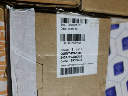 Phoenix contact 2938604 QUINT-PS-100-240AC/24DC/10