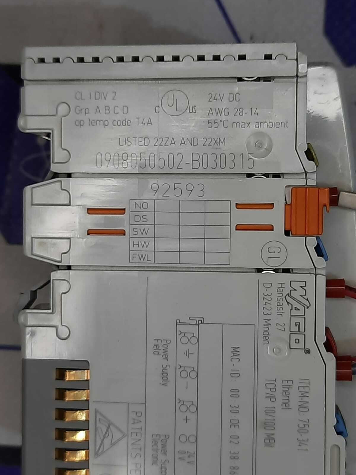 WAGO 750-341 ETHERNET  wago 750-341 ethernet