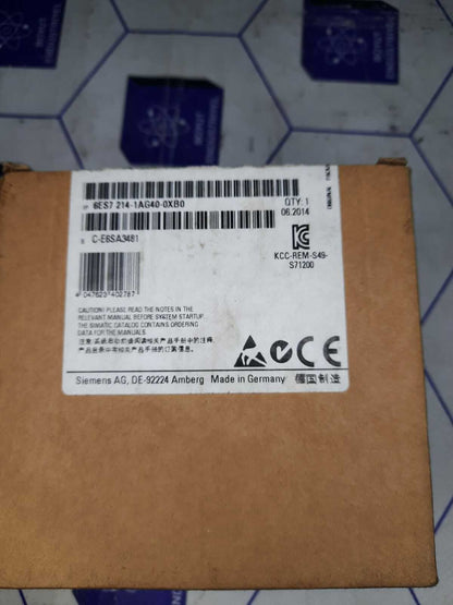 SIEMENS S7-1200 CPU1214C 6ES7 214-1AG40-0XB0 siemes s7-1200 6es7 214-1ag40-0xb0