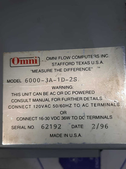 OMNİ FLOW COMPUTER 6000-3A-1D-2S omni flow computer 6000-3a-1d-2s