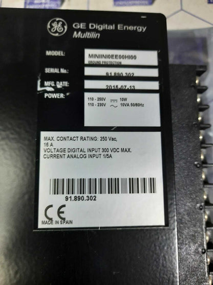 GE MULTILIN MIN II GROUND RELAY MINIINI0EE00H100 ge multi̇li̇n miniini0ee00h100