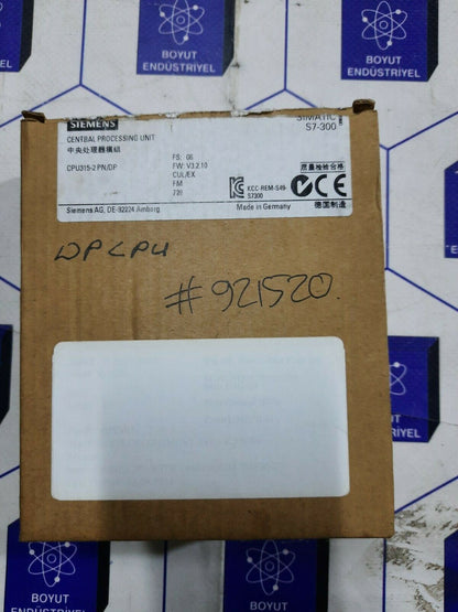 Siemens Simatic S7 300 6ES7315-2EH14-0AB0 6ES7 315-2EH14-0AB0 CPU module