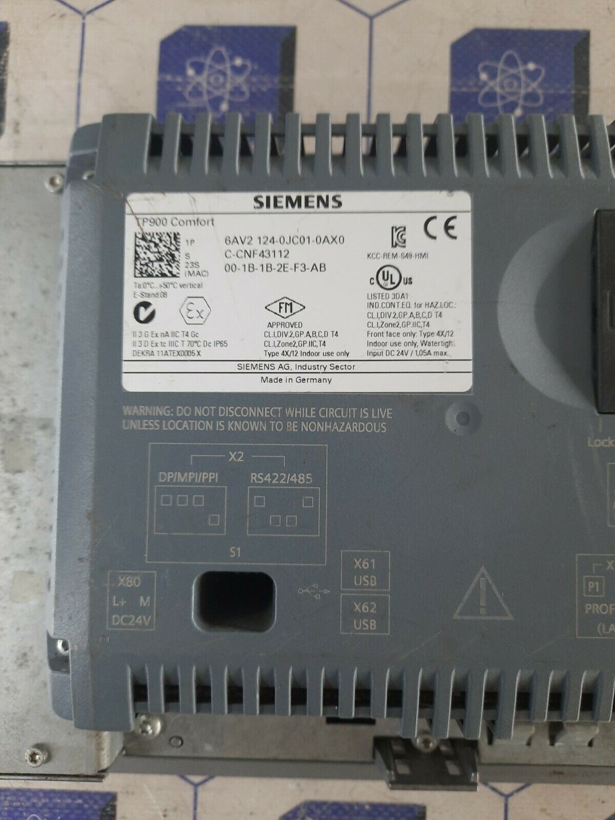 Siemens 6AV2 124-0JC01-0AX0 6AV2124-0JC01-0AX0 6av2 124-0jc01-0ax0 Touch Screen