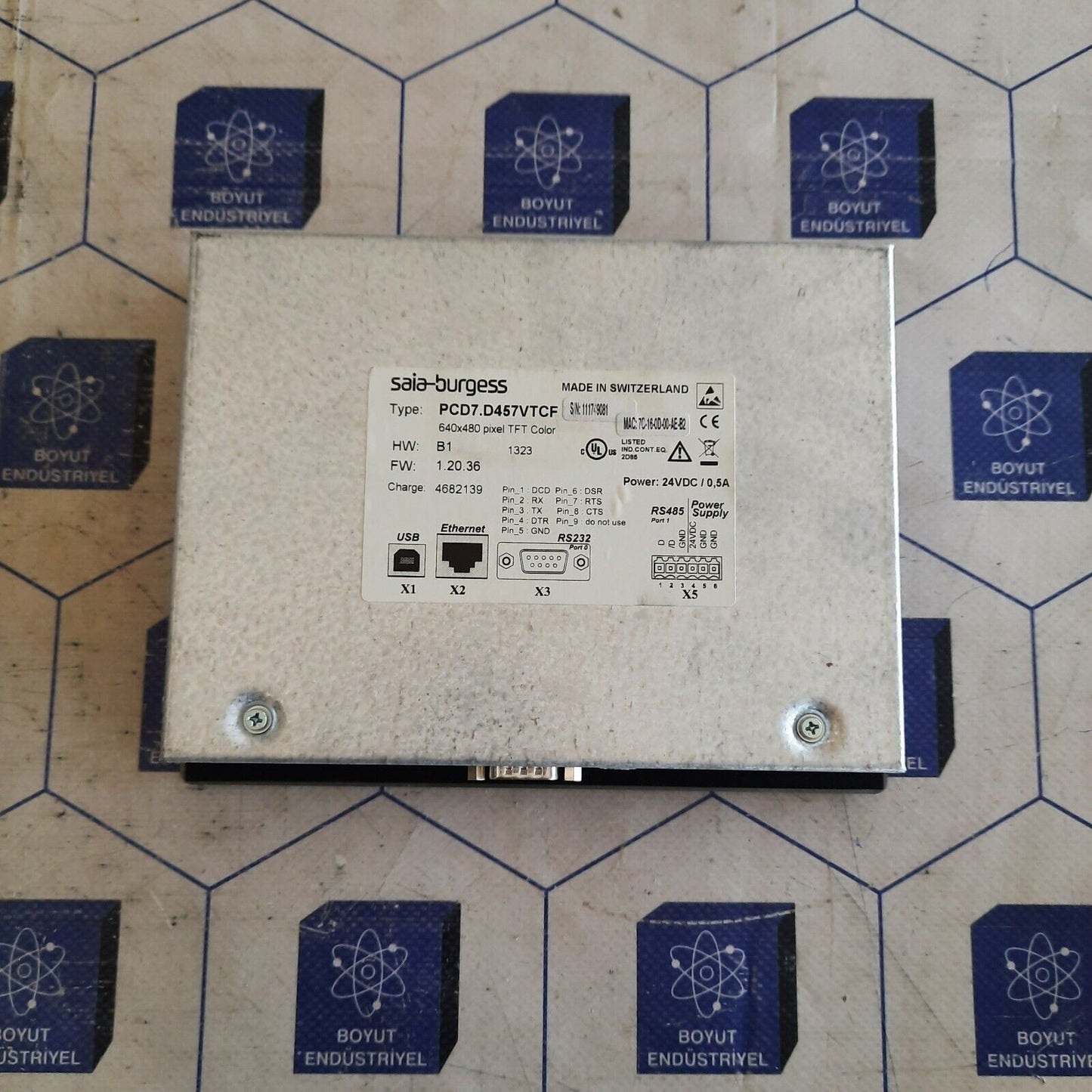 SAIA BURGESS TOUCHPANEL PCD7.D457VTCF 640x480 pıxel TFT COLOR