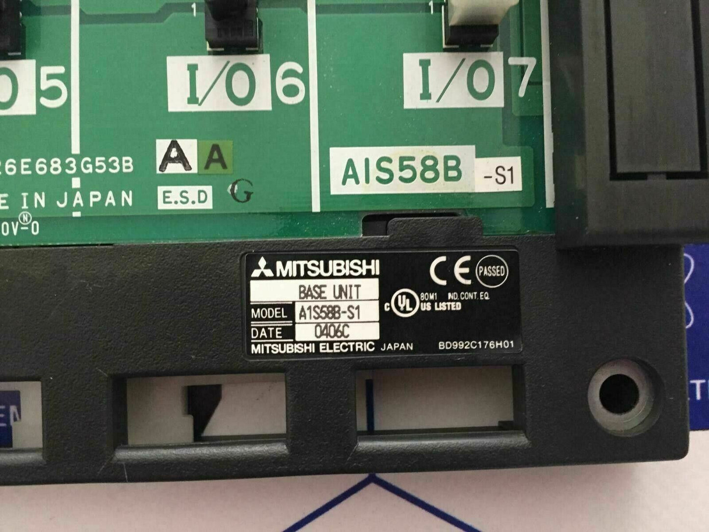 Mitsubishi A1s58b-s1 PLC Module Base Unit