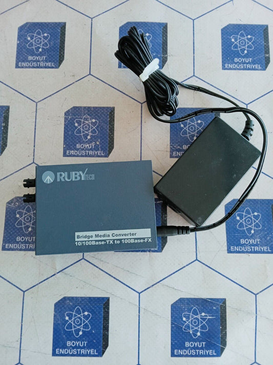 RUBYtech FE-C130ST 10/100Base-TX to 100Base-FX FE Media Converter w/LFP ST MM