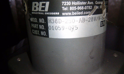 BEI H38D-250-AB-28V/V-SC-CEN