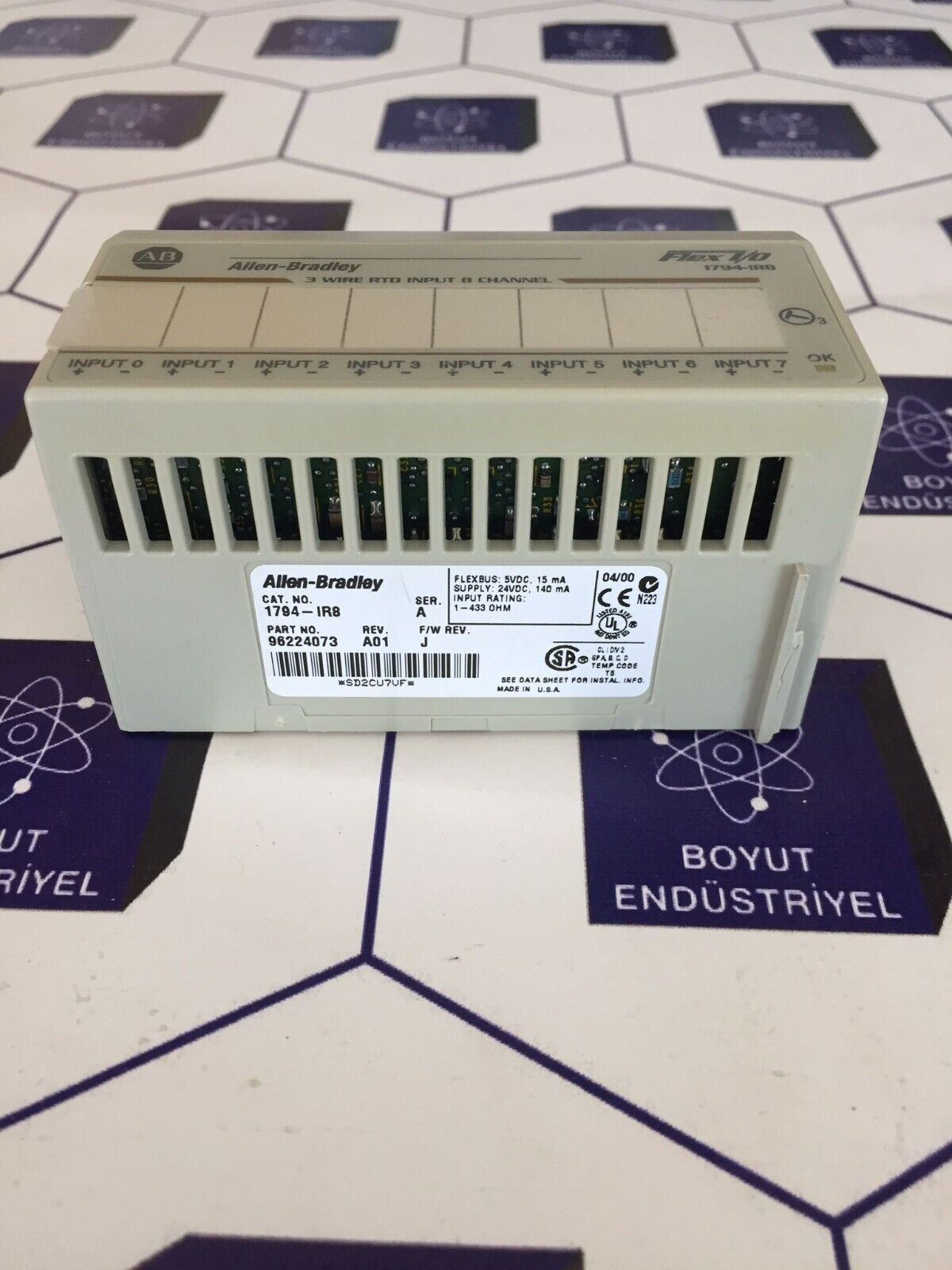 Allen-Bradley 1794-IR8 Flex I/O 3 Wire RTO 8 Channel Input Module