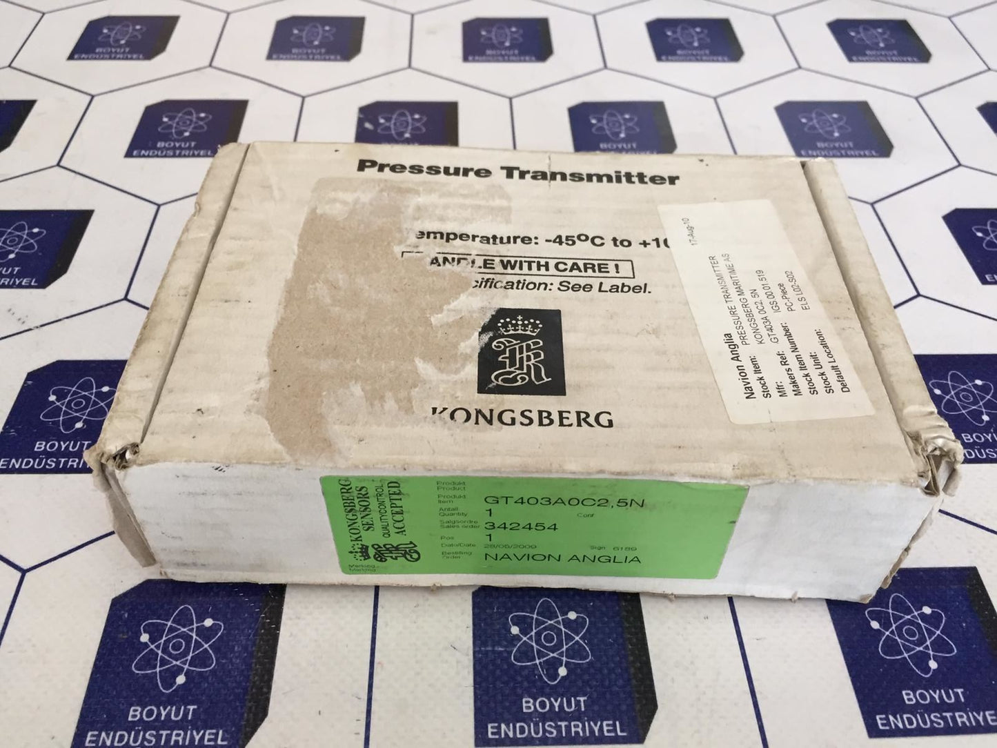 Kongsberg GT403A0C2.5N Pressure Transmitter