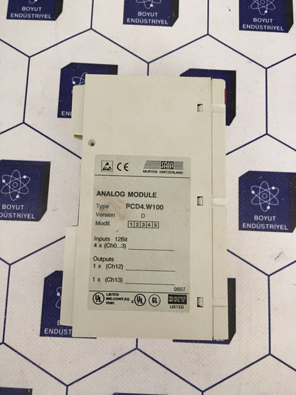 SAIA-BURGESS PCD4-W100 ANALOG MODULE