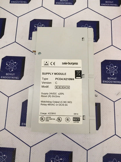 SAIA-BURGESS PCD4.N210M4 SUPPLY MODULE VERSION C