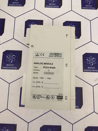 SAIA-BURGESS PCD4.W300 Version D Analog Module PCD4W300