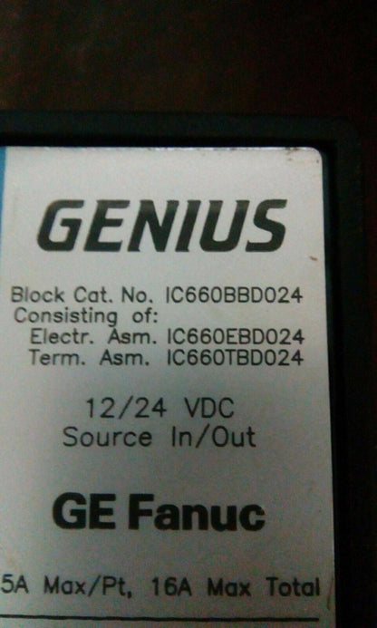 GE FANUC IC660BBD024-IC660EBD024-IC660TBD024 Complete Set