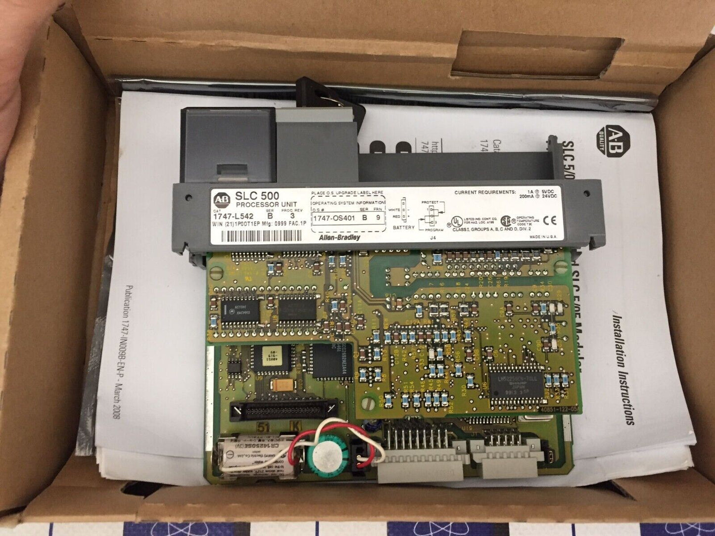 NEW FACTORY SEALED AB 1747-L542 / B SLC 500 PLC PROCESSOR UNIT CONTROLLER