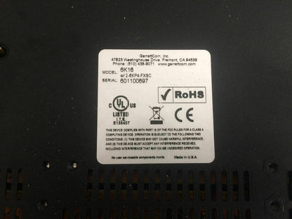 GarrettCom Magnum 6K16 Managed Fiber Switch 6K16-5416-2