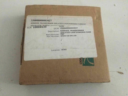 PEPPERL+FUCHS KFD0-CS-Ex2.50 BARRIER TRANSFORMER IZOLATED LOOP POWERED CURR