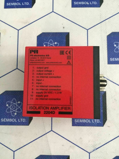 PR ELECTRONICS 2204D ISOLATION AMPLIFIER 2204D