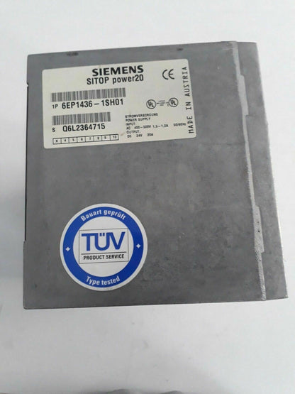 Siemens SITOP Power 20 1p  Power Supply 6EP1 436-1SH0