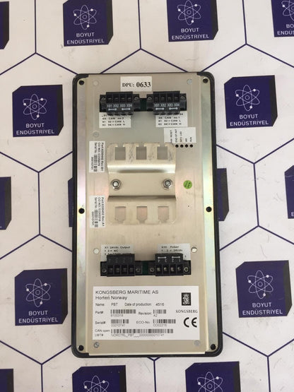 KONGSBERG PBT 6200452 8100318 ENGINE CONTROL & ALARM SYSTEM