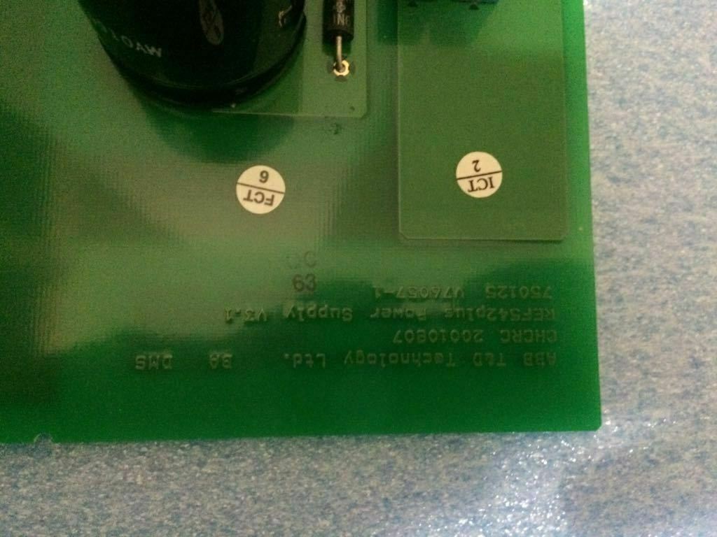 ABB T&D Used POWER SUPPLY 3 BOARD 750126/801 REV 1.7