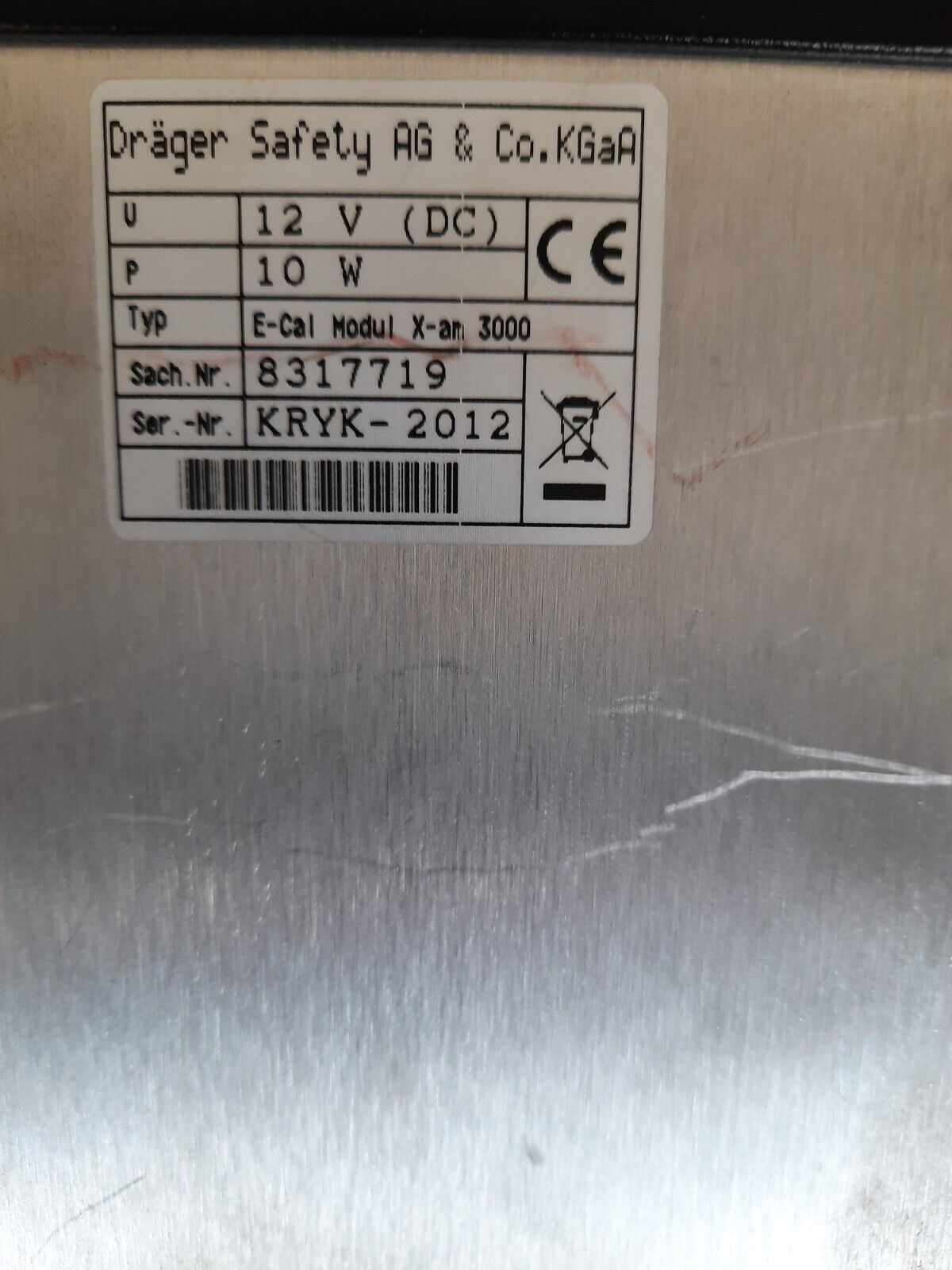 DRAGER SAFETY AG  E- CAL X- AM3000 8317719