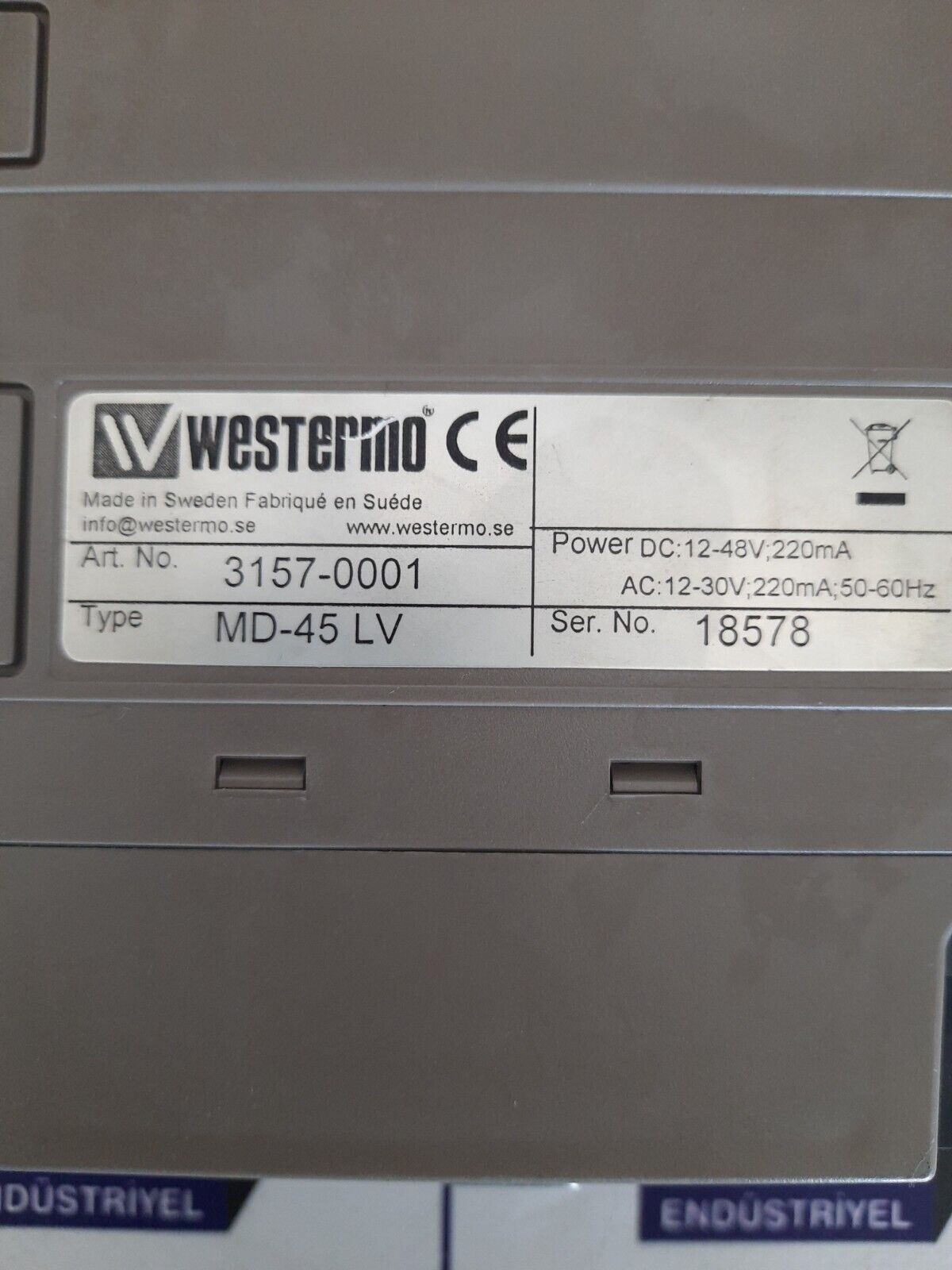 WESTERMO MD-45 LV CONVERTER