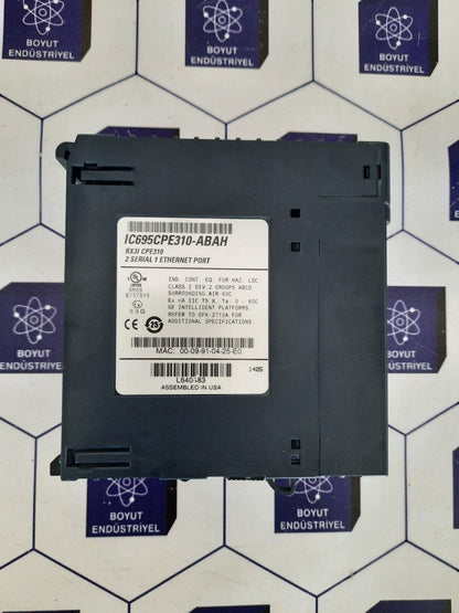 GE FANUC IC695CPE310-ABAH RX3I CPE310 2 SERIAL 1 ETHERNET PORT IC695CPE310ABAH