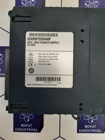 GE FANUC IC695PSD040F RX3I 40W POWER SUPPLY 24VDC