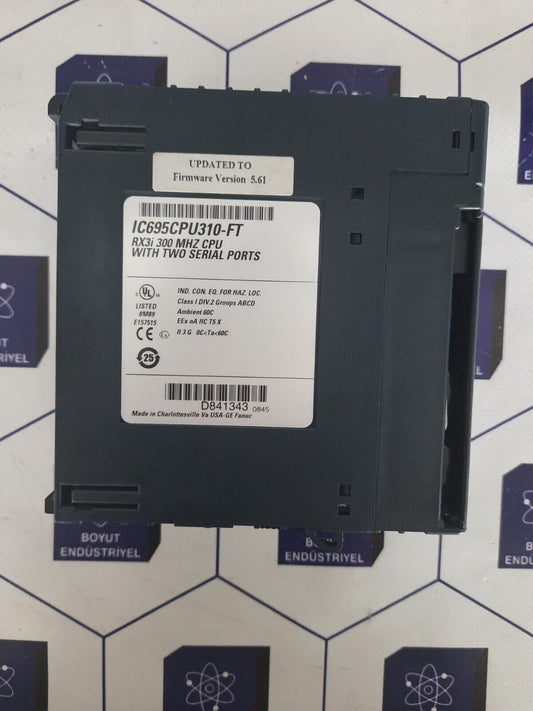 GE FANUC IC695CPU310-FT RX3I 300 MHZ CPU WITH TWO SERIAL PORTS IC695CPU310FT