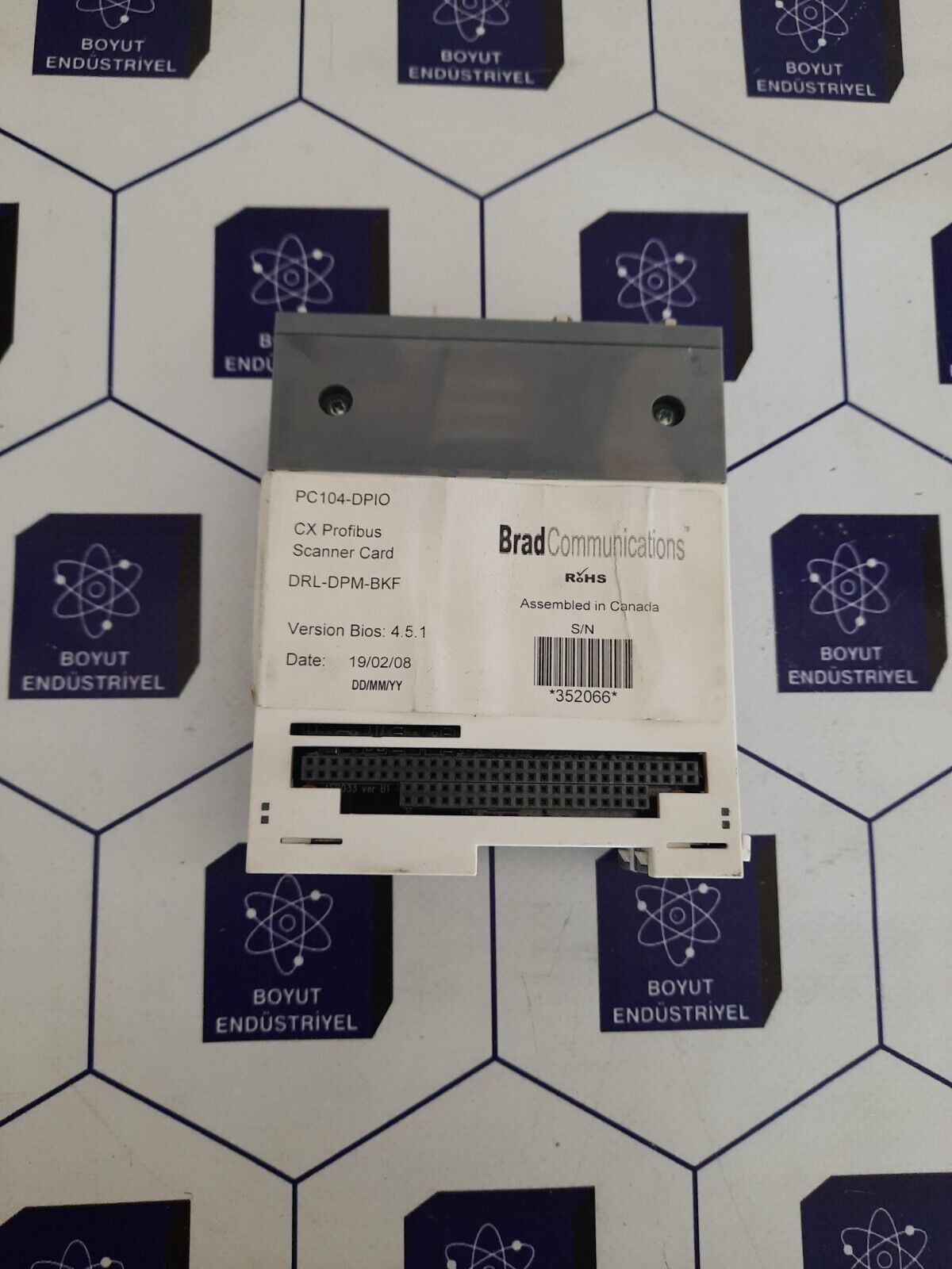 BRADCOMMUNICATIONS PC104-DPIO CX PROFIBUS SCANNER CARD DRL-DPM-BKF