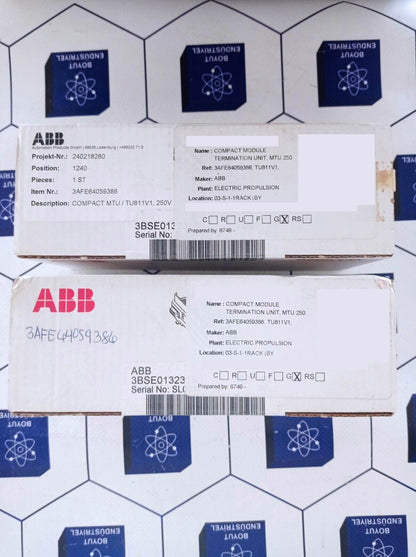 ABB 3BSE013231R1 TU811V1 COMPACT MTU MODULE 250V