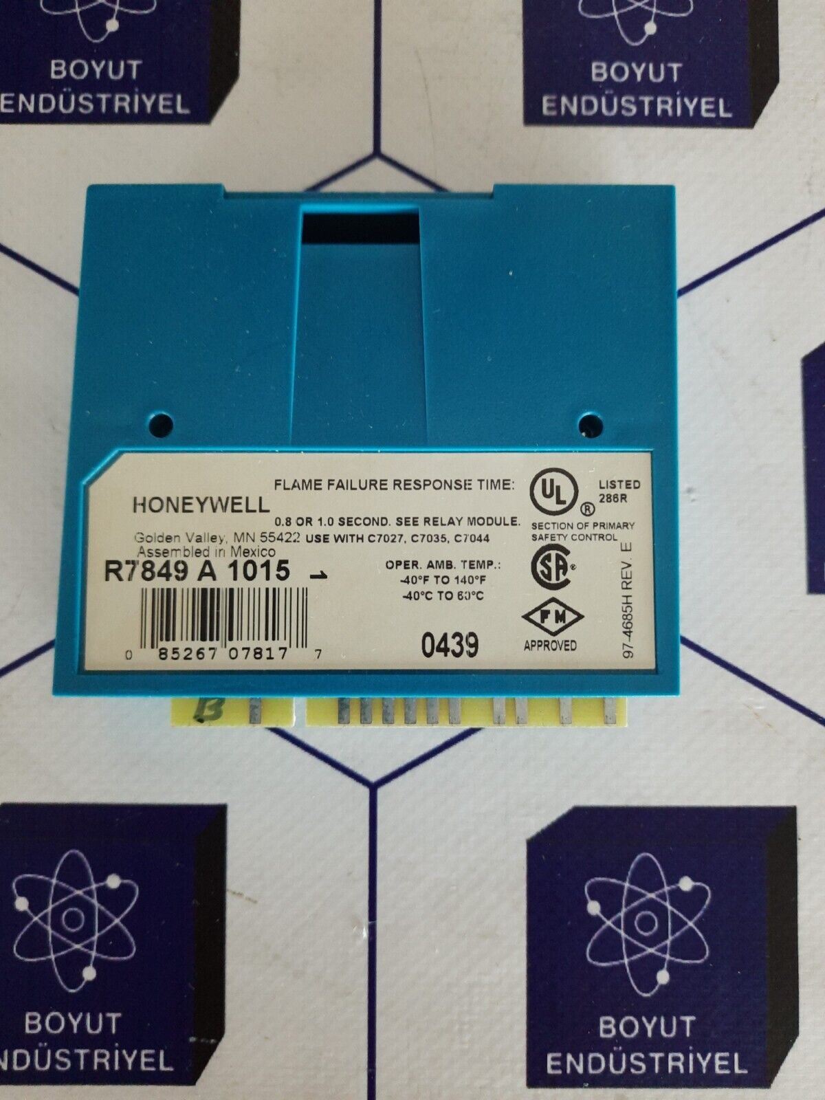 Honeywell Ultraviolet Flame Amplifier Modul R7849A1015 R7849 A 1015