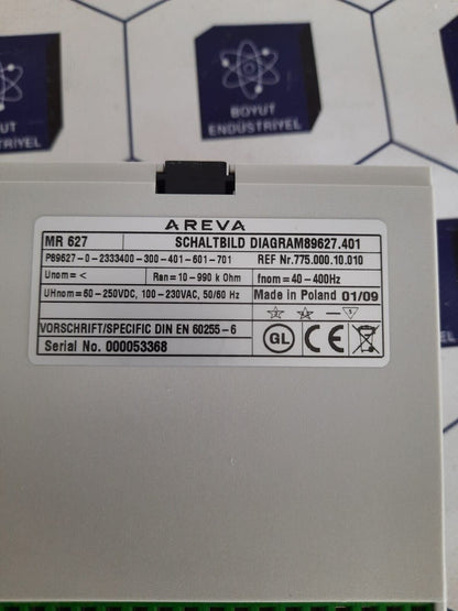 AREVA MR 627 MR627 EARTH-FAULT RELAY