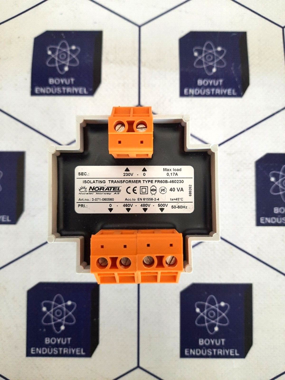 NORATEL FR60B-460230 ISOLATING TRANSFORMER  3-071-060560