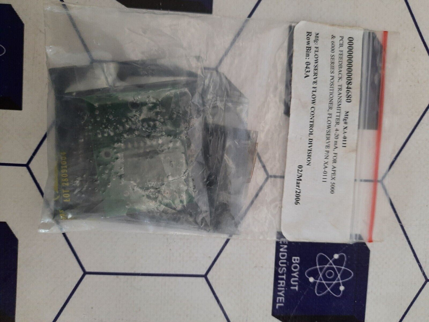 FLOWSERV  APEX 5000 XA-0111 4-20 mA FEEDBACK TRANSMITTER