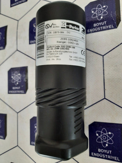 PARKER ZANDER  EA2-ZHM-100 S/N DB75-084 20 MA 0HZ 28VDC