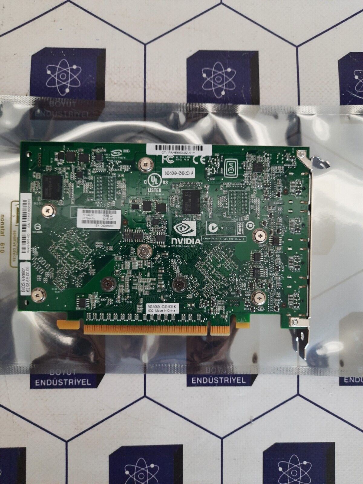 NVIDIA P624 QUADRO NVS 450 PAHEK03UIZJ01Y VIDEO GRAPHICS CARD