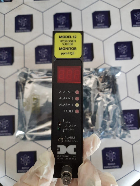 DETCON HYDROGEN SULFIDE MONITOR ppm H2S MODEL 12 SN110QC3-170