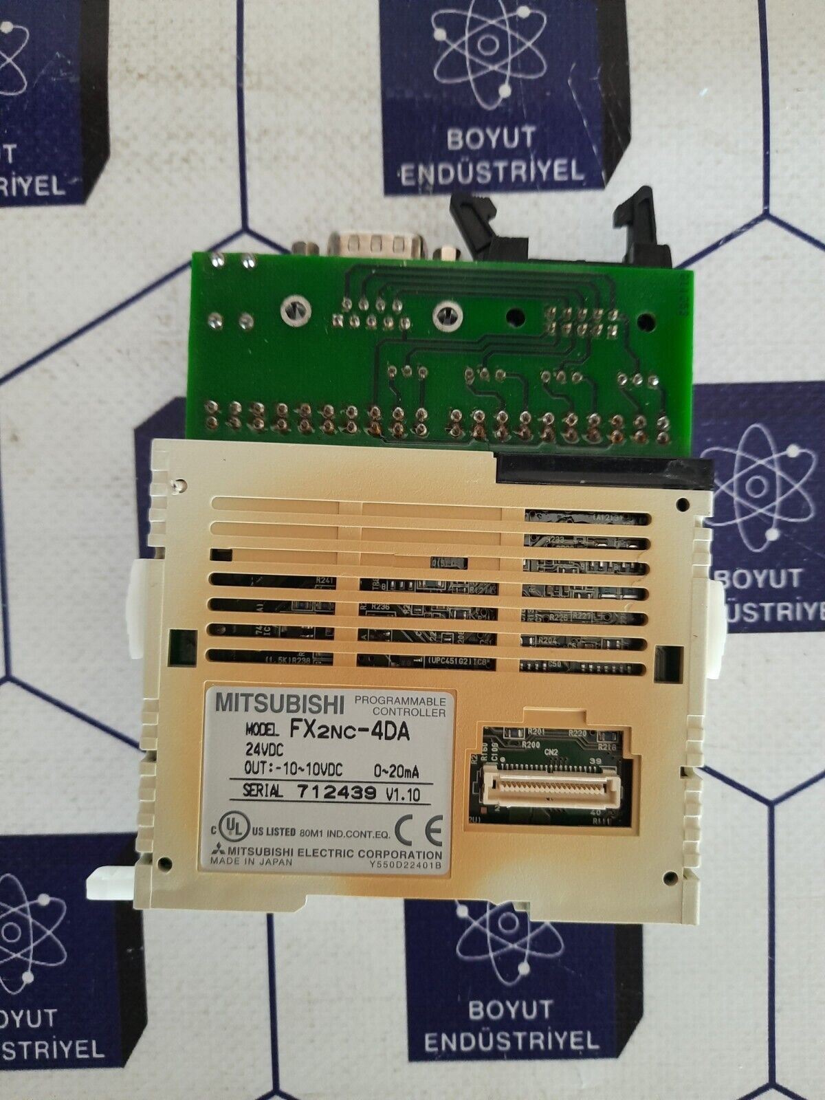 MITSUBISHI FX2NC-4DA PROGRAMMABLE CONTROLLER (broken plastic cover)